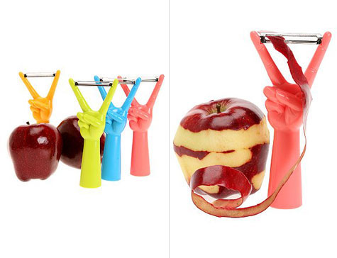 These are fun and colorful peelers named Peace Sign Peeler.