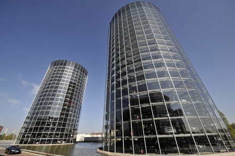 Volkswagen's Autot rme or car towers in Wolfsburg northern Germany