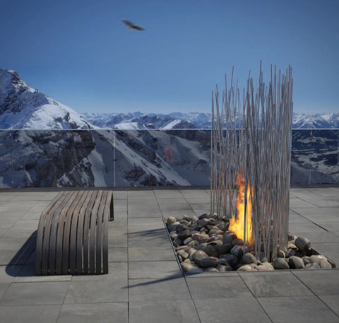 interesting fireplace design