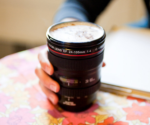photography camera lens. The camera lens mug,