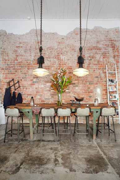 brick industrial rustic touch interior give exposed walls space feature inspiration wood interiors looking