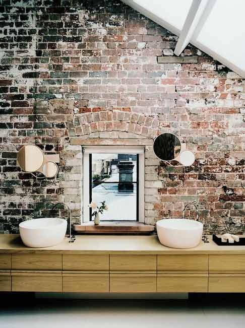 brick wall rustic touch industrial give interior