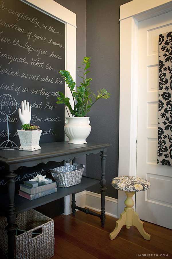 22 chalkboard paint ideas allow you to personalize wall