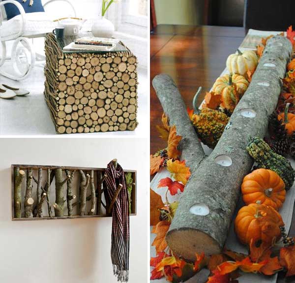 40 DIY Log Ideas Take Rustic Decor To Your Home | WooHome