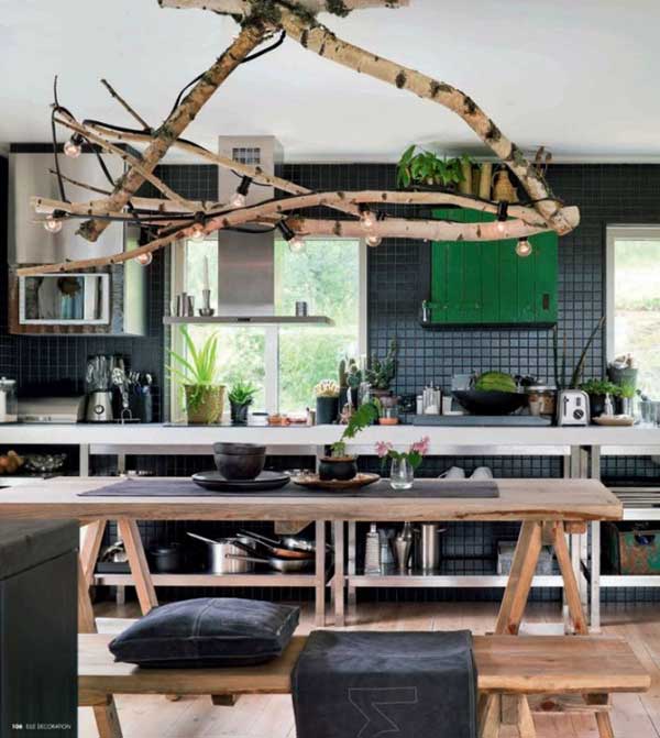 30 Creative DIY Ideas For Rustic Tree Branch Chandeliers | WooHome