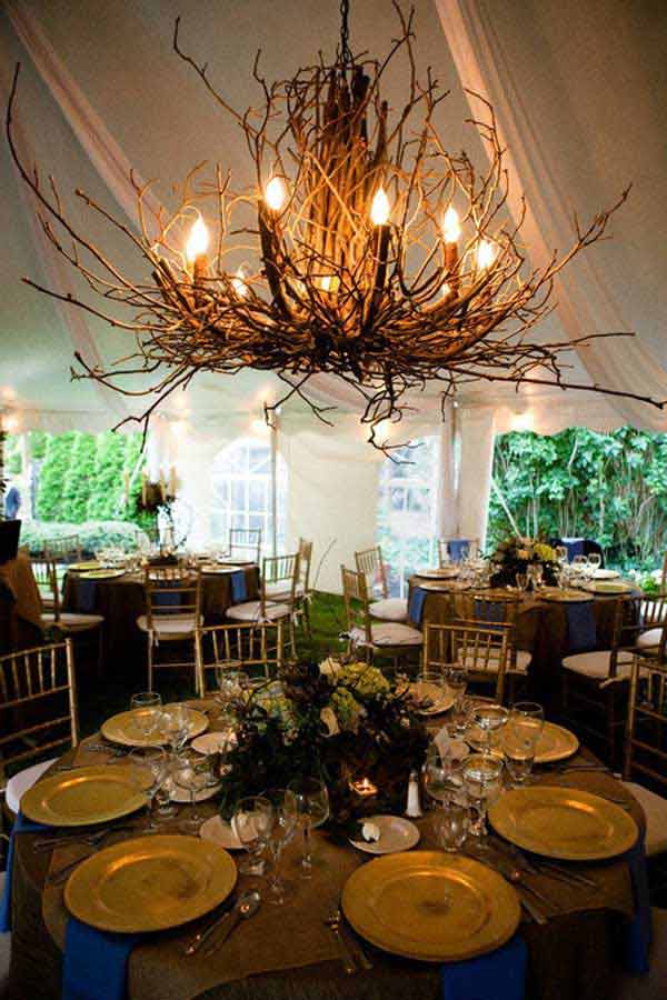 30 Creative Diy Ideas For Rustic Tree Branch Chandeliers Amazing