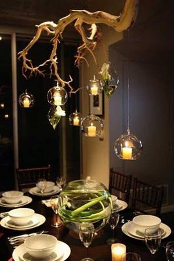 branch tree rustic diy chandeliers creative chandelier hanging interior branches wood decor hang source ceiling decoration inside