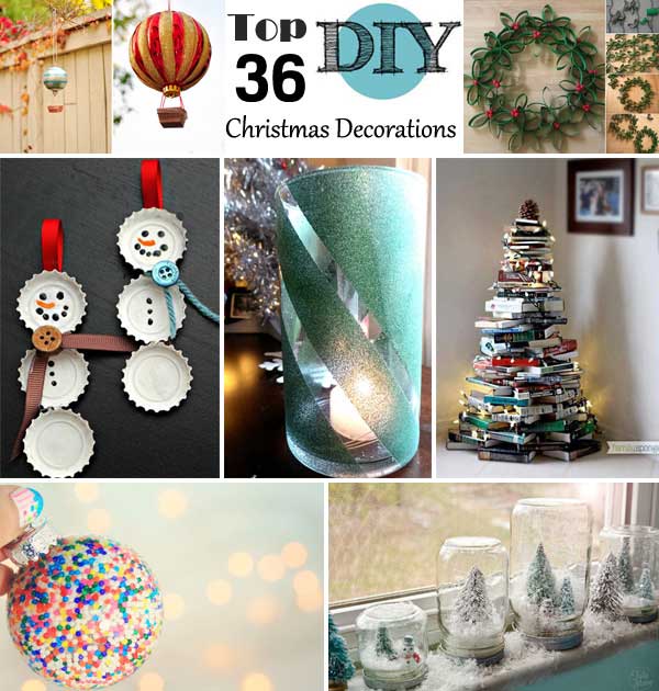 What are some simple holiday decorations you can make yourself?