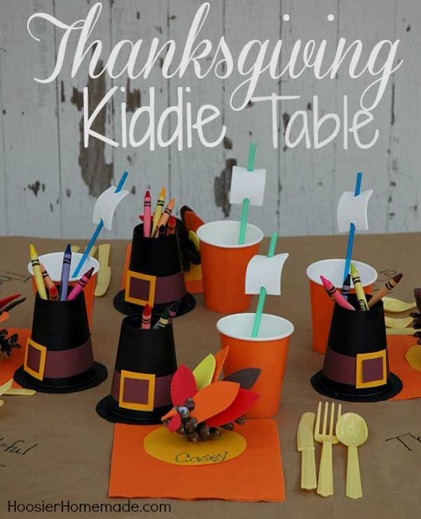 thanksgiving crafts diy craft table decorations turkey homemade place setting decoration decor kid activities simple fall projects pilgrim paper holders