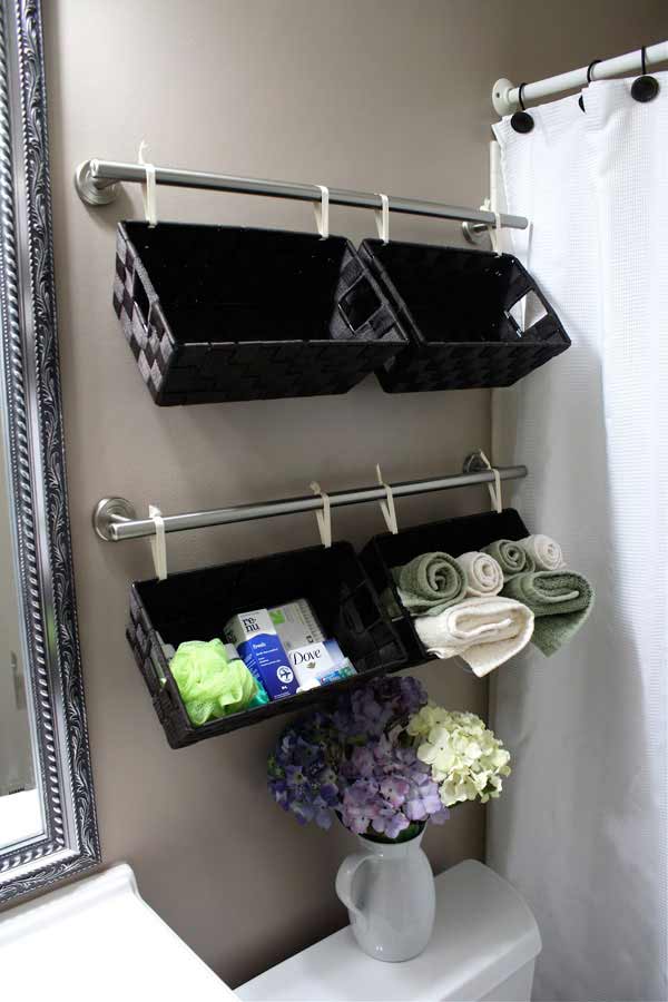 30 Brilliant DIY Bathroom Storage Ideas