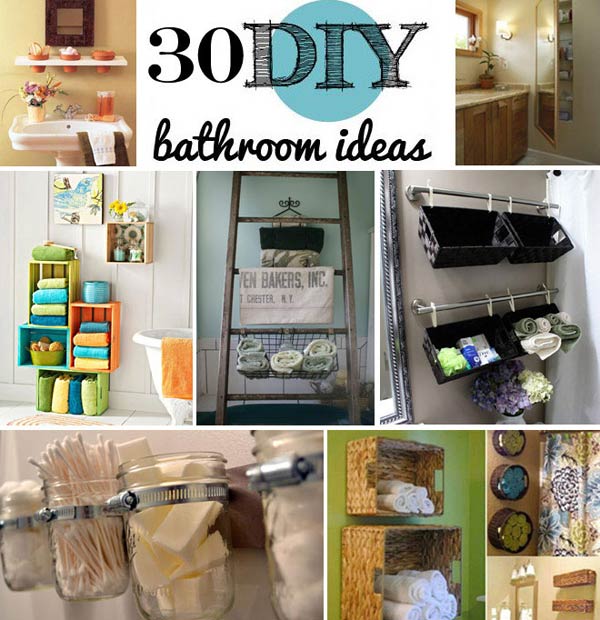 30 Brilliant DIY Bathroom Storage Ideas