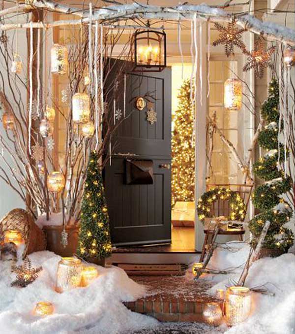 40 Cool DIY Decorating Ideas For Christmas Front Porch - Amazing DIY