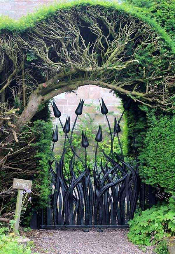 gate garden reflect amazing source gates door wood secret