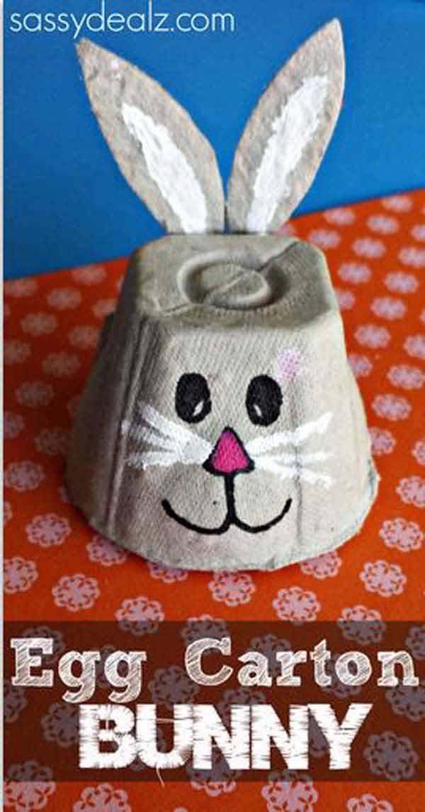 easter crafts easy diy craft egg children bunny simple toddlers projects making activities carton para caixa spring da ovo eierdoos