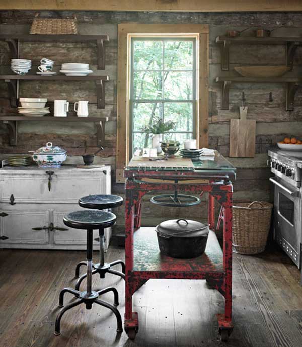 32 Simple Rustic Homemade Kitchen Islands - Amazing DIY, Interior