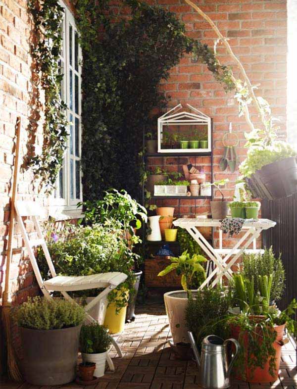 30 Inspiring Small Balcony Garden Ideas - Amazing DIY, Interior & Home