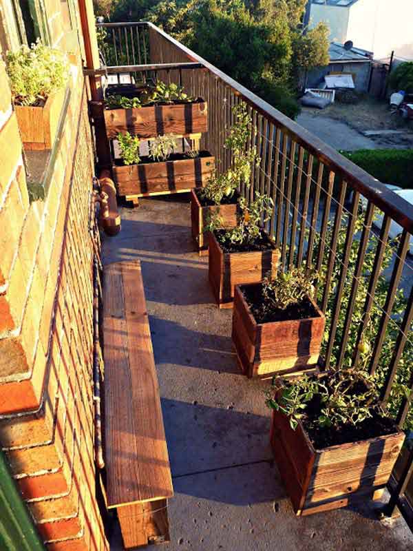 balcony garden small gardening beautiful decorate amazing urban apartment backyard most patio awesome diy homes outdoor source wood idea wooden