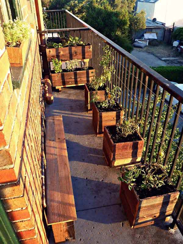 Small terrace garden design cadagu.com Elegantes Balcon inspiration