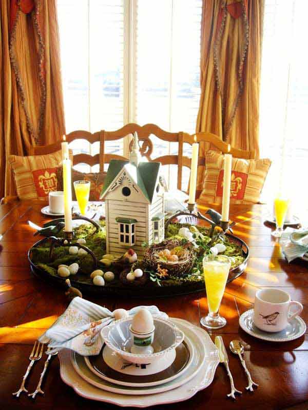 easter diy tablescapes creative table decorations decor centerpiece centerpieces bird decoration themed decorating brunch theme breakfast bunny spring tablescape simple