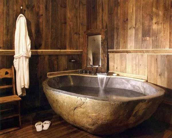 bathtub stone natural bathroom classy source rock bathtubs