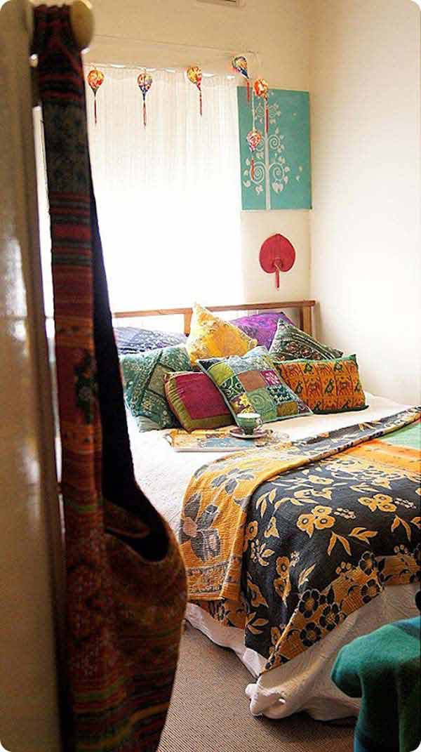 Bold And Subtle Patterns Bohemian Chic Bedroom