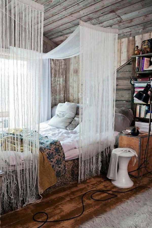 Cozy Bed Bohemian Chic Bedroom