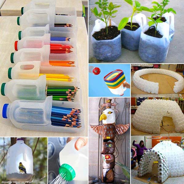 40 DIY Decorating Ideas With Recycled Plastic Bottles