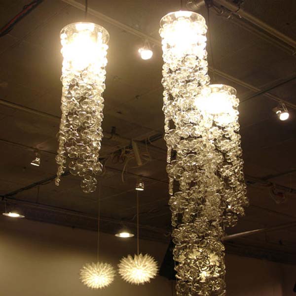 40 diy decorating ideas with recycled plastic bottles Simples décor Lustres