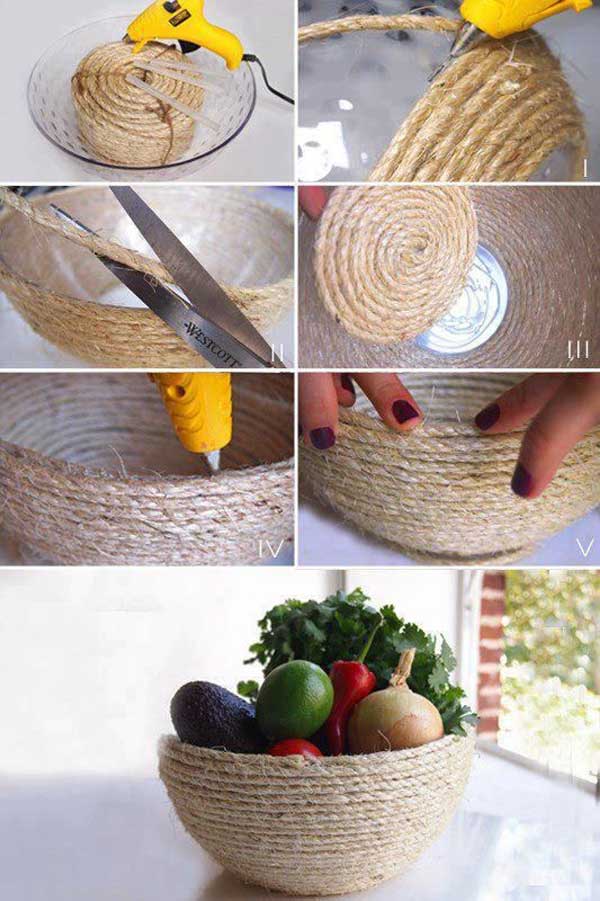 34 Fantastic DIY Home Decor Ideas With Rope - Amazing DIY, Interior