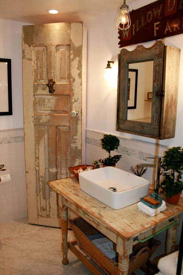 bathroom rustic cozy country inspiring bathrooms decor cabin diy farmhouse vanity bath remodel inspiration source