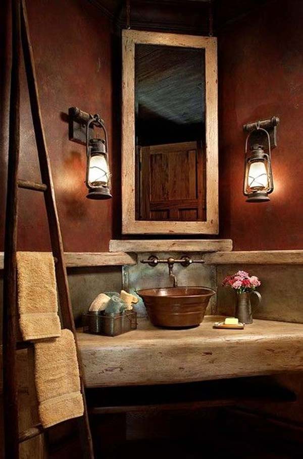 30 inspiring rustic bathroom ideas for cozy home - amazing diy