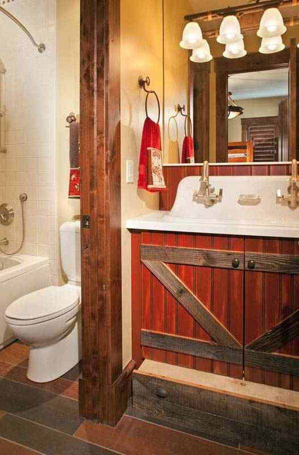 30 Inspiring Rustic Bathroom Ideas for Cozy Home - Amazing DIY