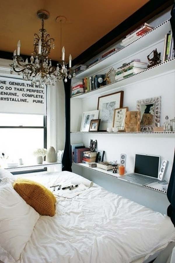bedroom tiny most space hacks bedrooms brilliant help idea spaces shelves diy making withlovefromkat amazing