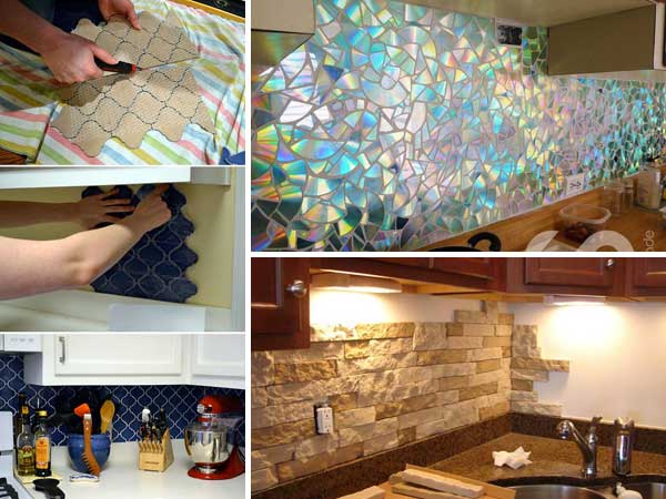 24 low cost diy kitchen backsplash ideas and tutorials. nice diy ...