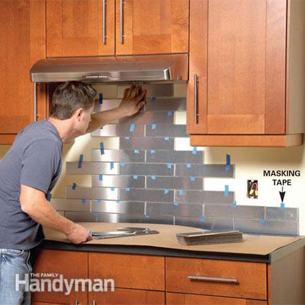 24 low-cost diy kitchen backsplash ideas and tutorials - amazing