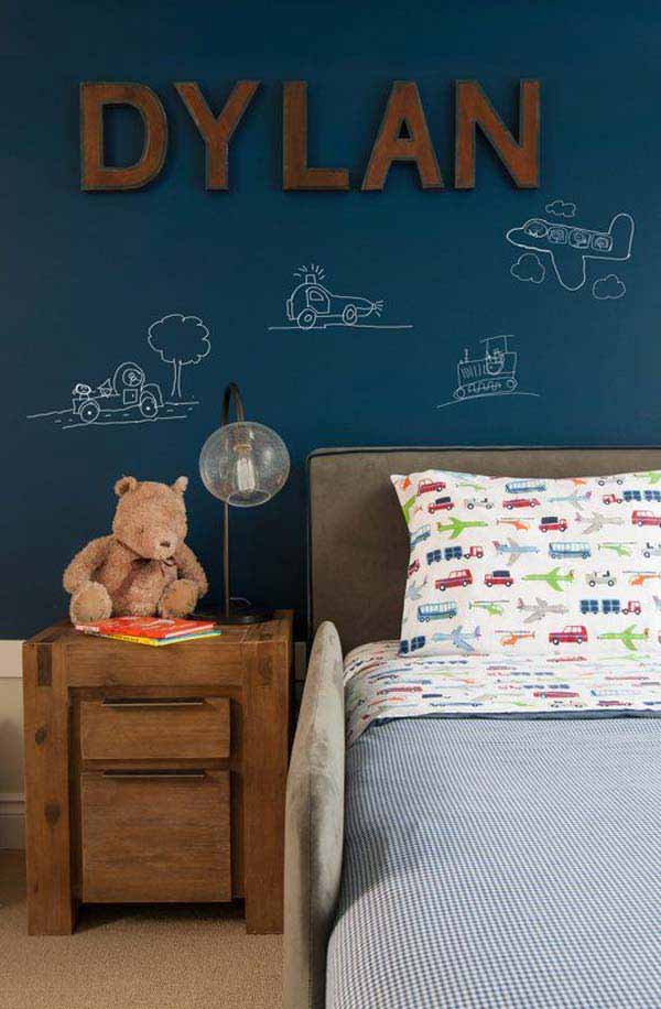 36 Exciting Ideas To Decorate Kids Rooms with Colored Chalkboard Paint