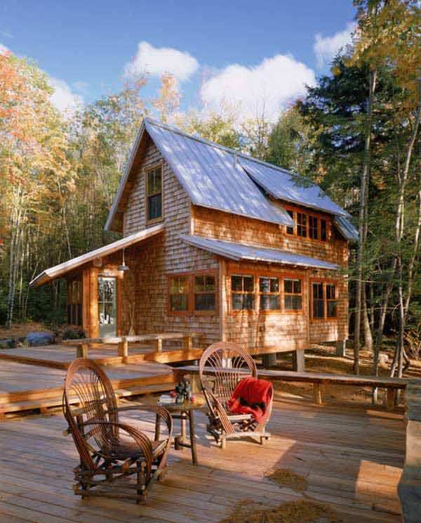 23 Breathtaking Forest-Fringed Wood Cabins - Amazing DIY, Interior