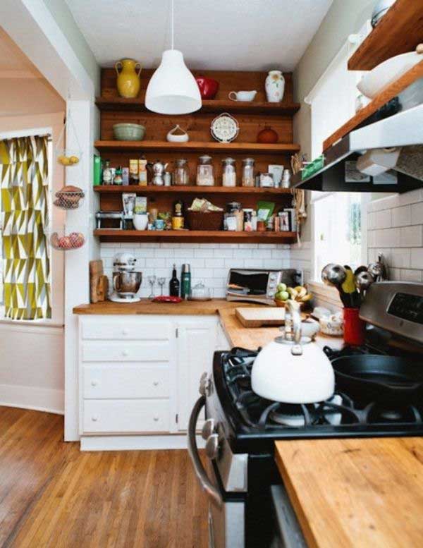 38 Cool Space-Saving Small Kitchen Design Ideas - Amazing DIY, Interior
