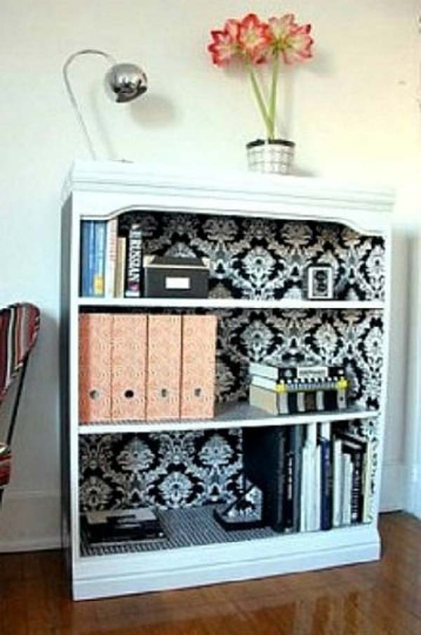 27 Cool DIY Furniture Makeovers with Wallpaper - Amazing ...