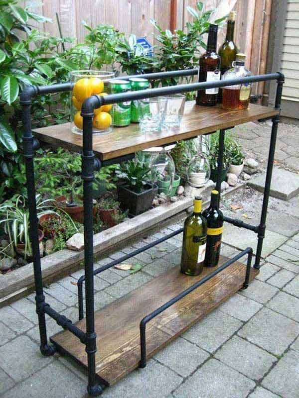  DIY Industrial Side Table in addition 40 Industrial Furniture DIY