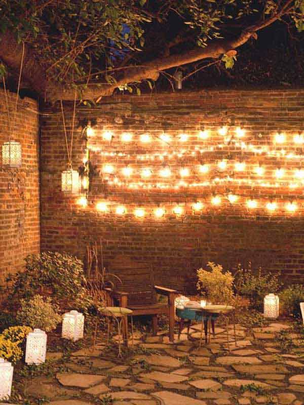 26 breathtaking yard and patio string lighting ideas will ... Patio décor Party