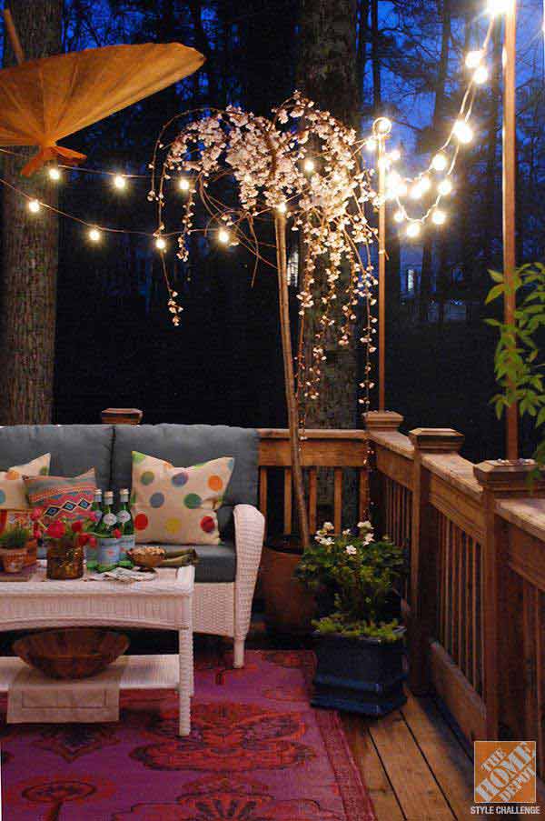 26 breathtaking yard and patio string lighting ideas will ... Decoración Patio interior Lamps