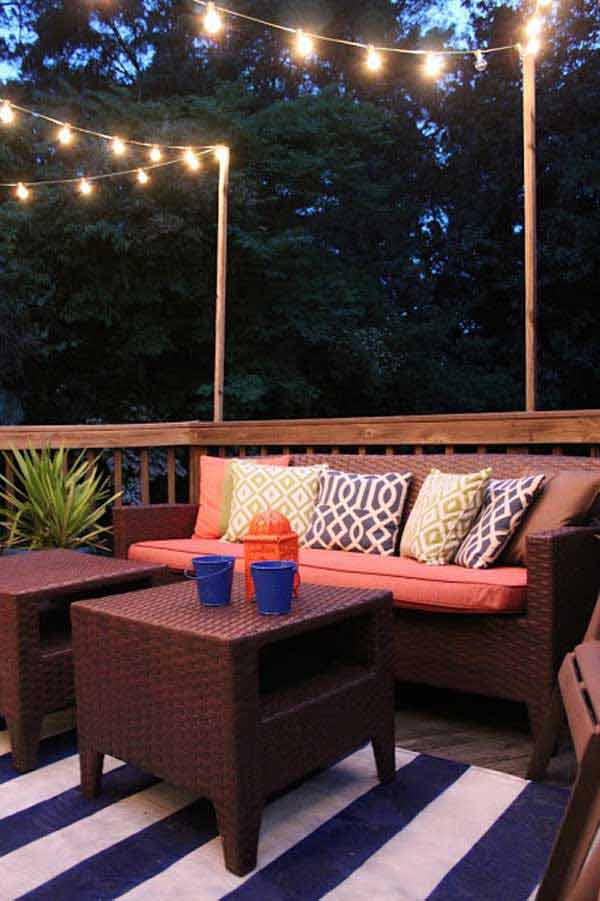 26 breathtaking yard and patio string lighting ideas will ... Decoración Patio interior Lamps