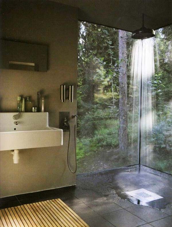 bathroom rain shower showers dream amazing interior bath bathrooms nature inside indoor rainforest rainfall outside awesome forest woohome idea cool