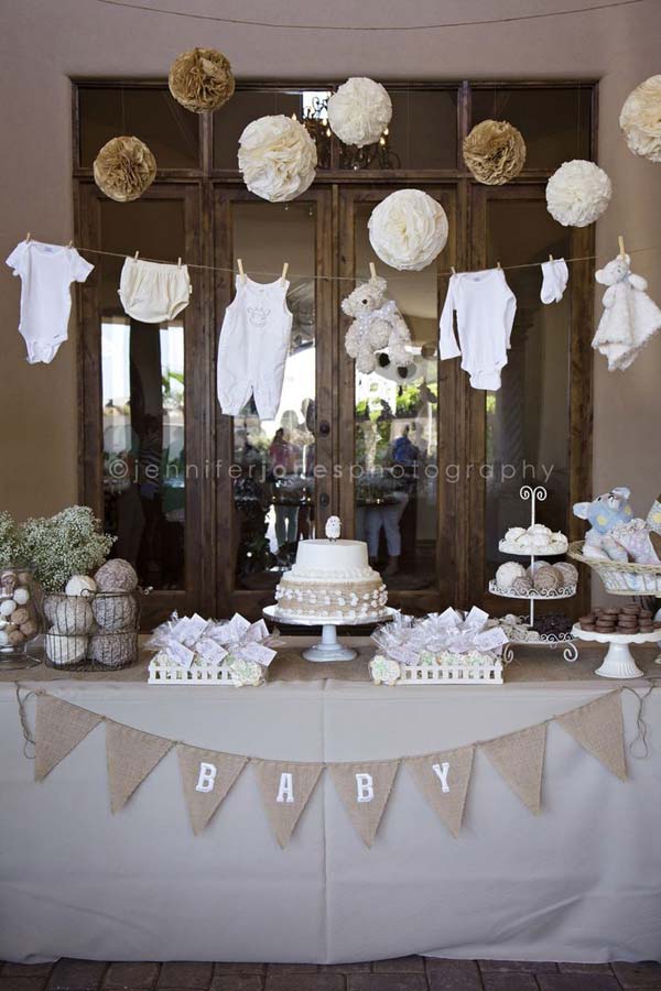 22 Cute & Low Cost DIY Decorating Ideas for Baby Shower Party - Amazing