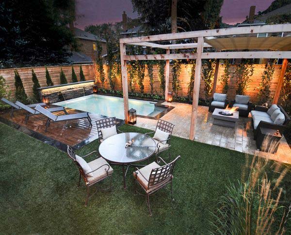 28 Fabulous Small Backyard Designs with Swimming Pool - Amazing DIY