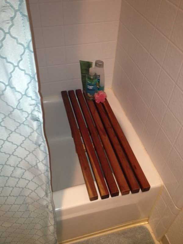 spa bathroom diy decorating affordable bring decor bath woohome tub apartment seat source legs wood shower