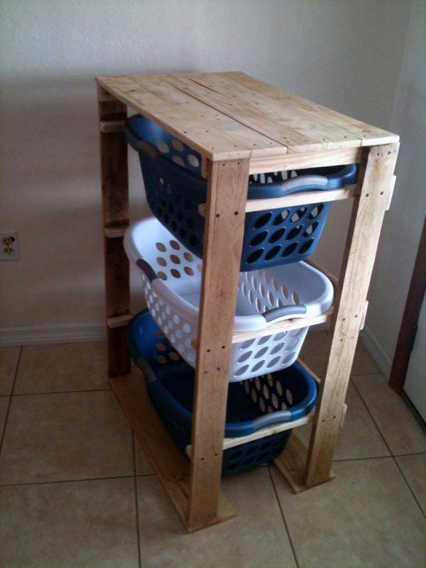 25 Easy and Cheap Pallet Storage Projects You Can Make Yourself