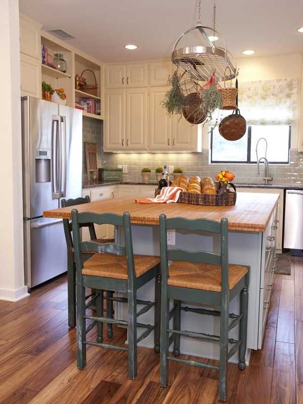 kitchen island seating kitchens designs country hgtv islands remodel table narrow layout layouts cocina islas cabinets practical must simple decor