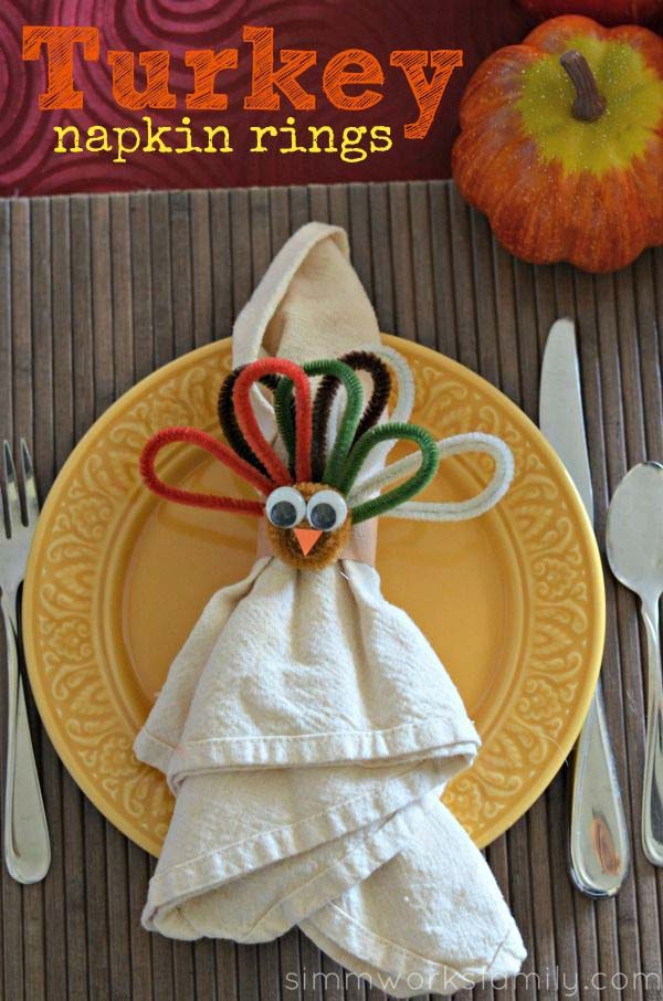 napkin thanksgiving rings crafts turkey table easy diy decor ring projects craft super holders help cozy napkins fall adults awesome